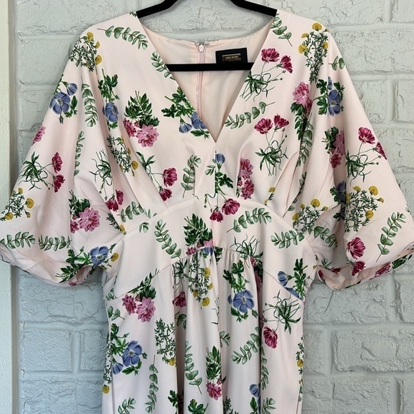 alexa admor Dresses & Skirts - Alexa Admor Floral Dolman Sleeve V-Neck Size 10 Dress